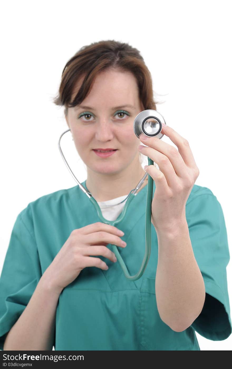 Doctor Working With Stethoscope