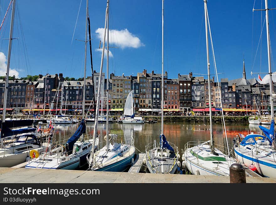 Honfleur inner harbor