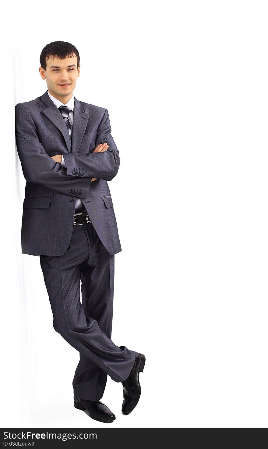 Photo of relaxed businessman