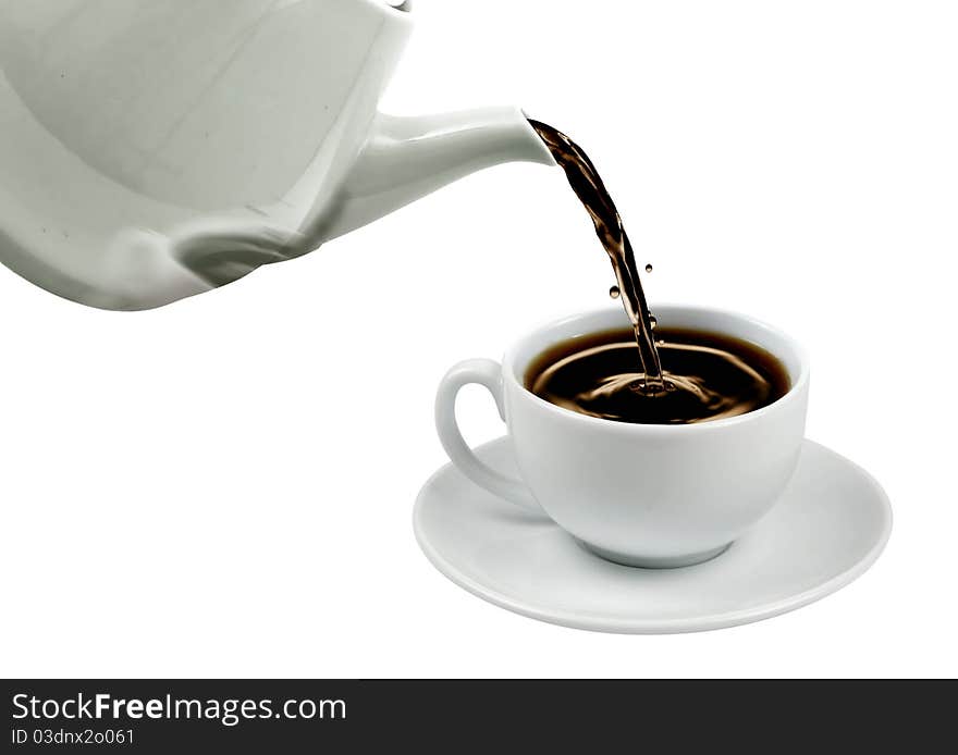 Coffee Cup On White Background