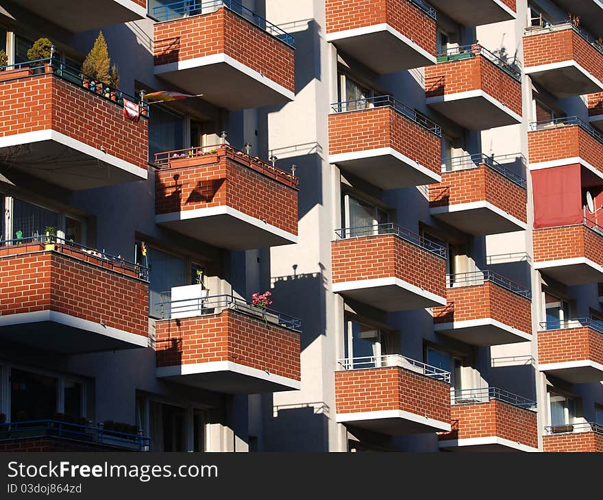 A balcony front from the 50s