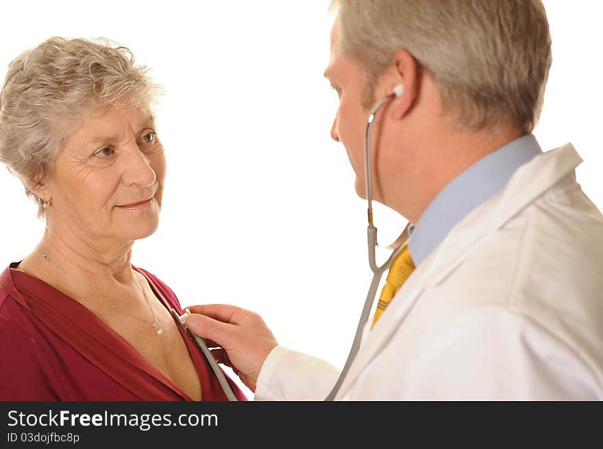 Hospital Doctor with patient