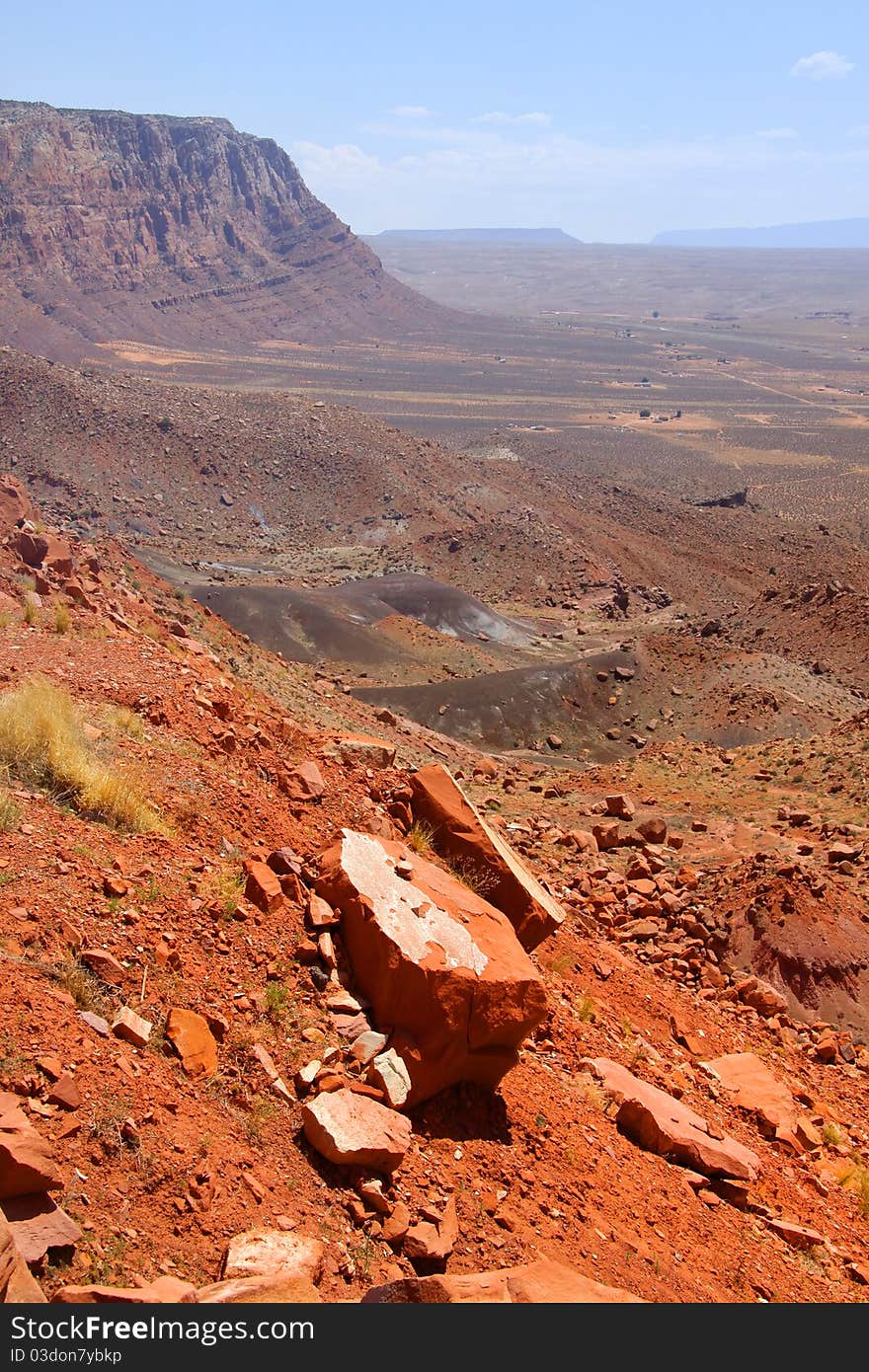 Desert mountains  at valley of gods in Utah