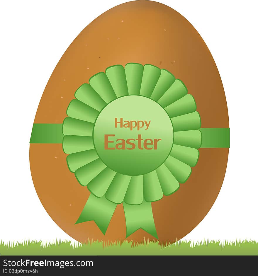 Happy easter egg vector illustration. Happy easter egg vector illustration