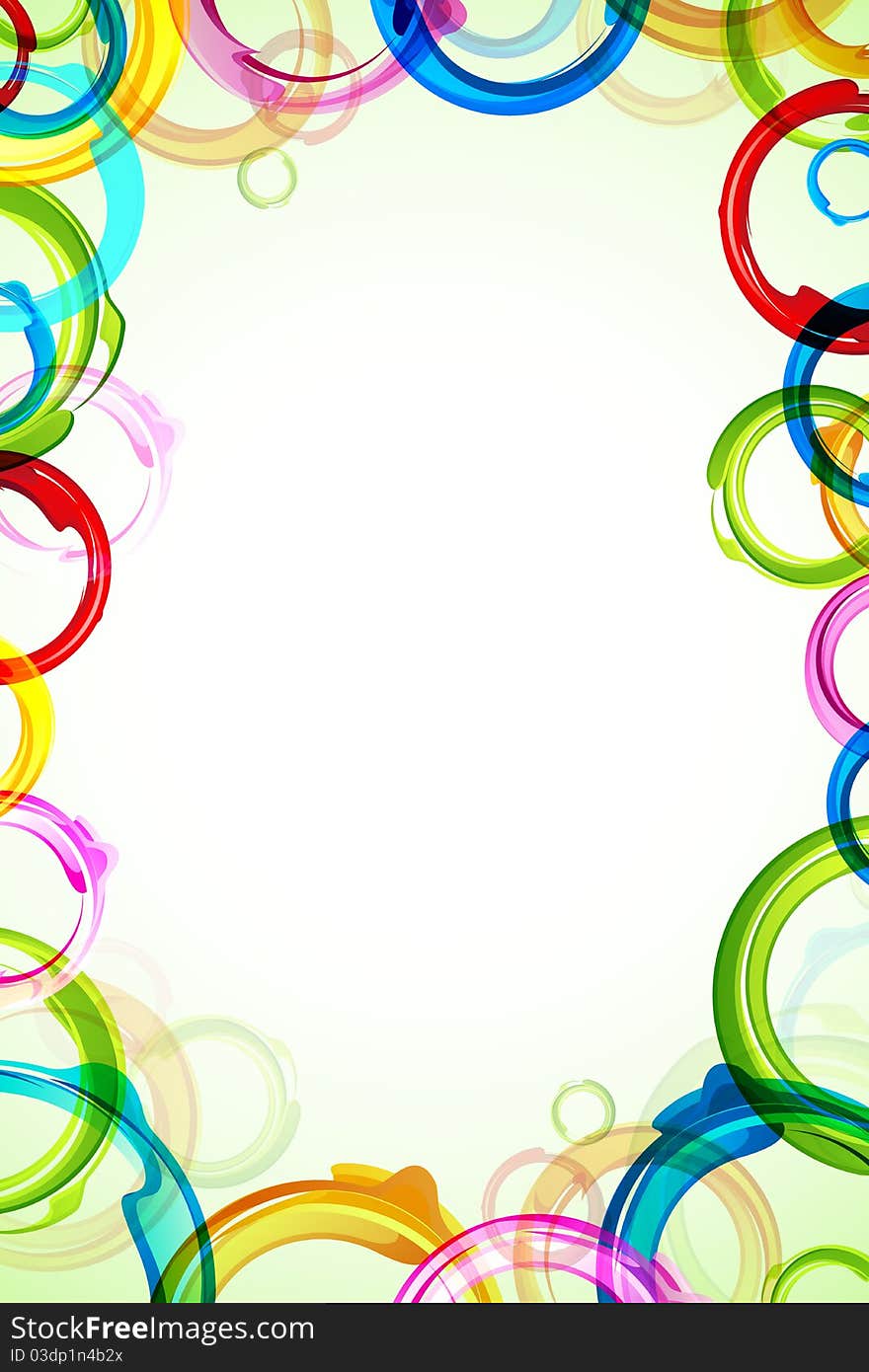 Illustration of circular pattern on abstract background