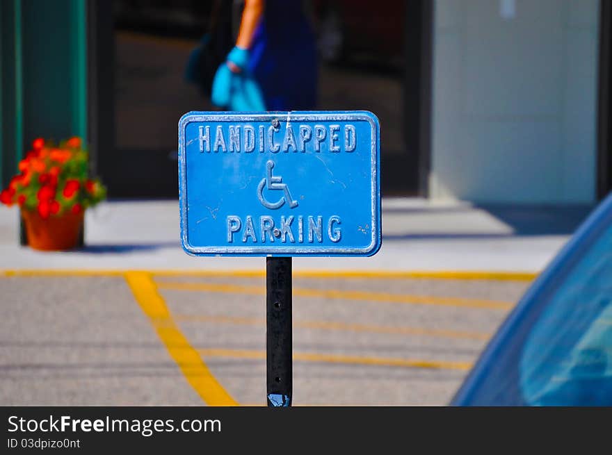 Handicapped Parking Sign