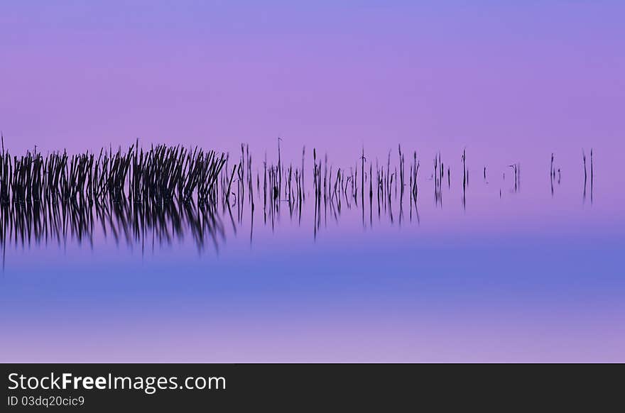 Night on the lake