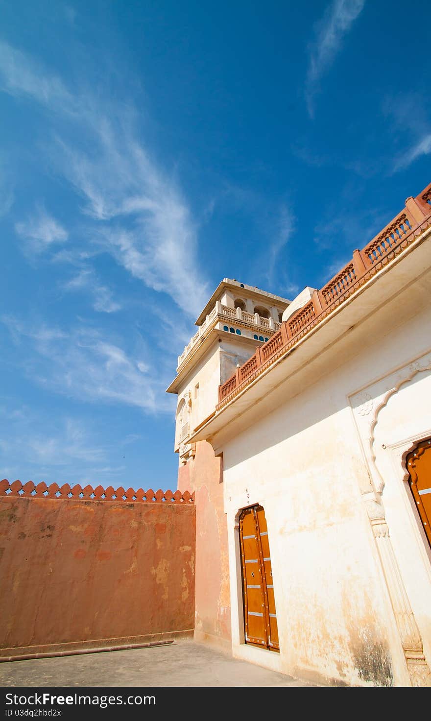 A traditional house in Jaisalmer, Rajasthan India. These houses are made yellow sandstone. Jaisalmer The Golden City, is a town in the Indian state of Rajasthan. A traditional house in Jaisalmer, Rajasthan India. These houses are made yellow sandstone. Jaisalmer The Golden City, is a town in the Indian state of Rajasthan.