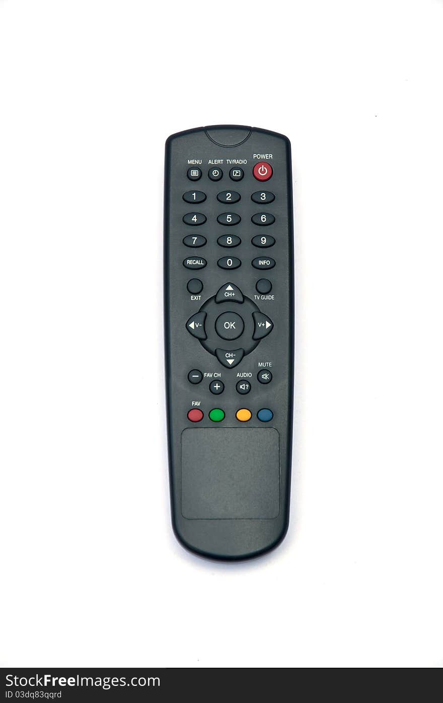 Tv remote control black colour. Tv remote control black colour