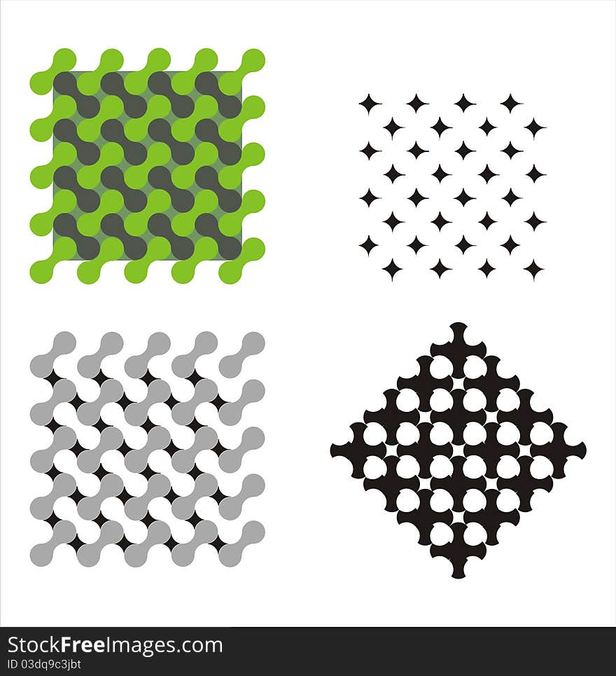 Vector pattern of repeating geometric forms