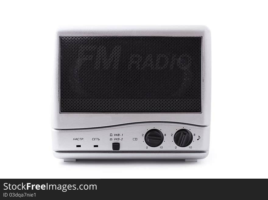 Vintage radio isolated