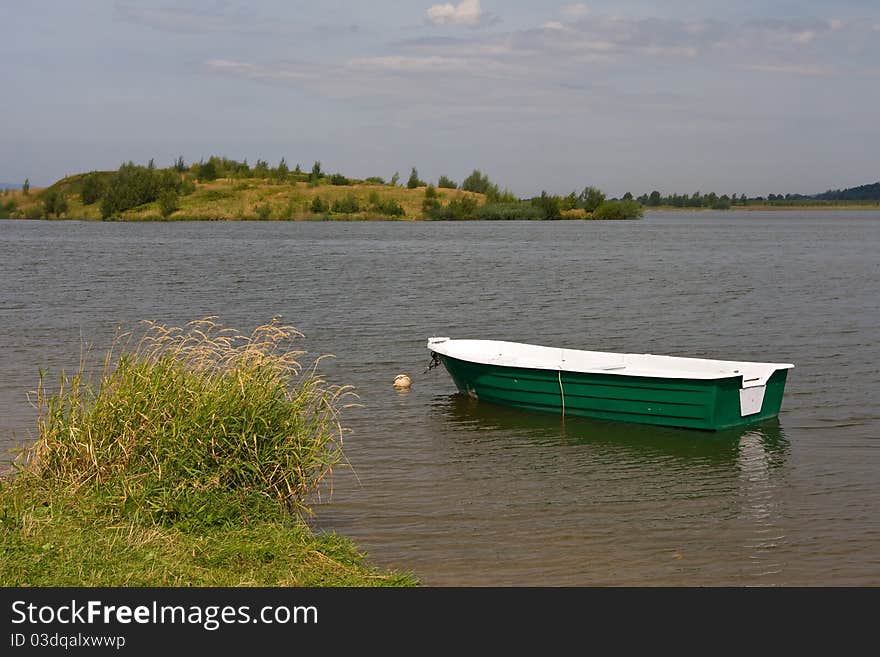 Landscape with a boat