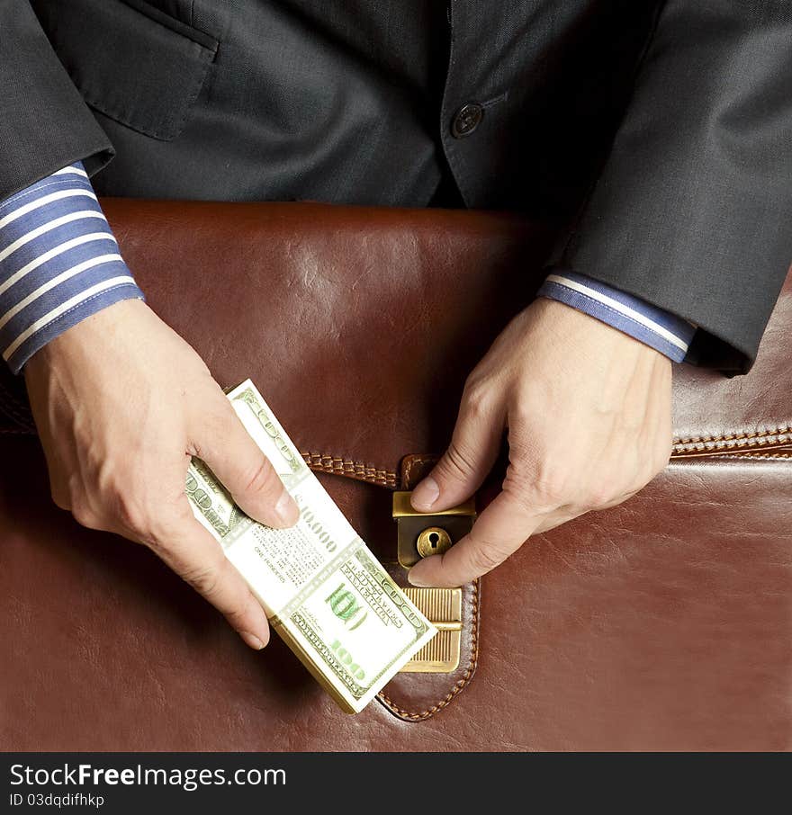 Money In A Businessman Hands