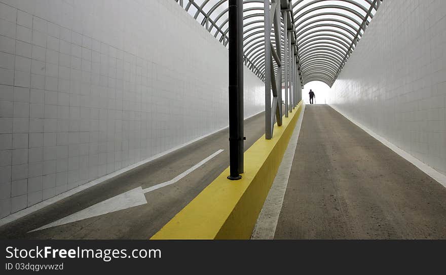 Empty parking garage at day