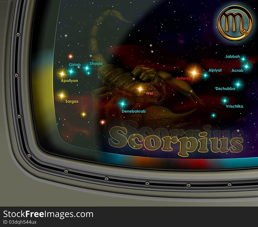 Desktop wallpaper zodiacal constellation scorpius