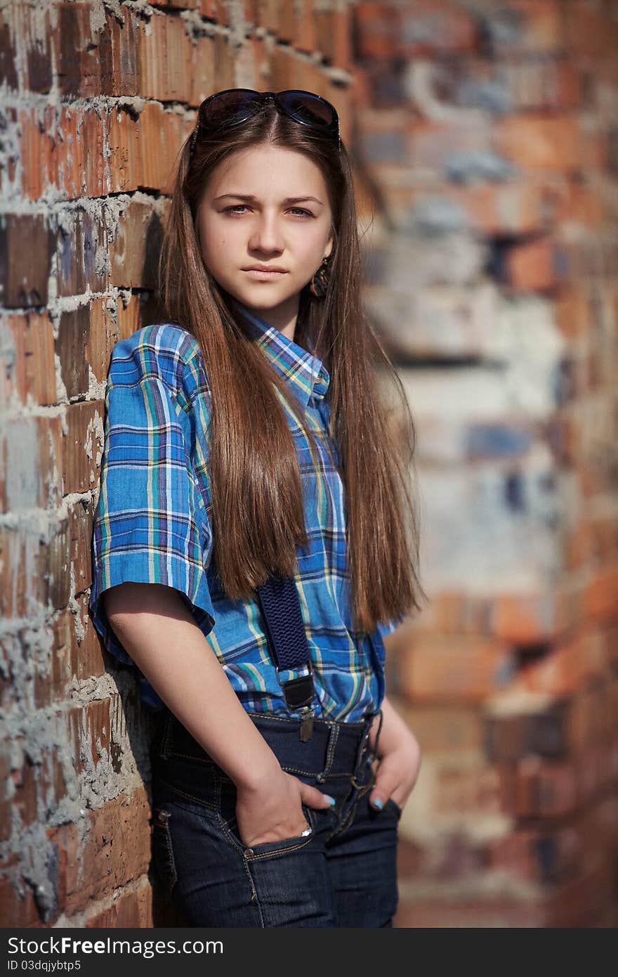 Portrait of teenager