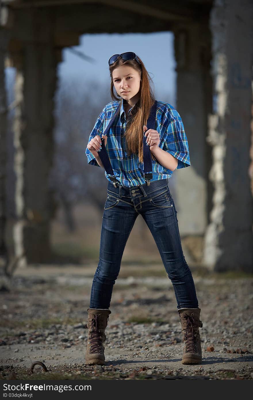 Portrait of teenager