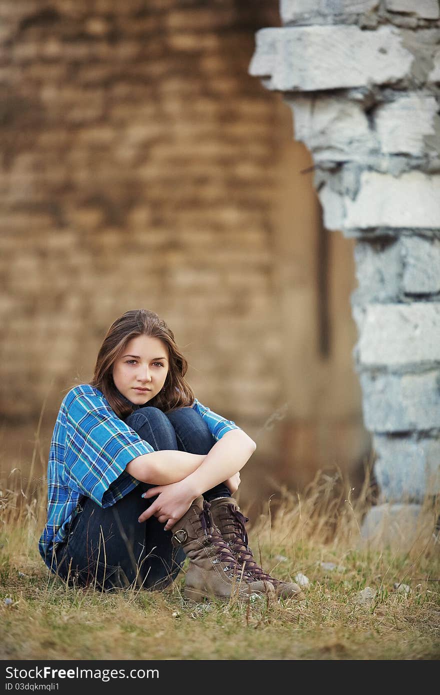 Portrait of teenager