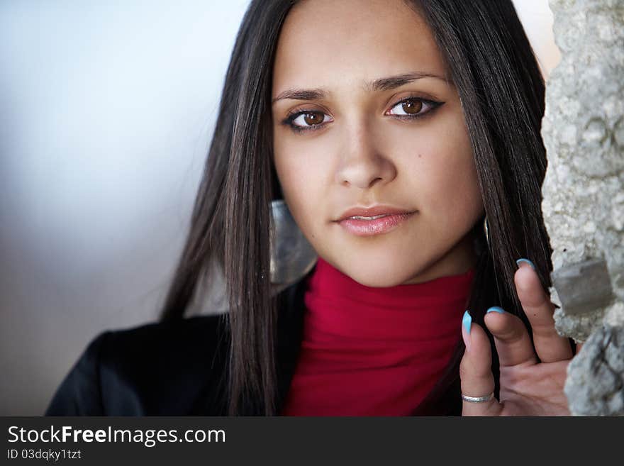 Portrait of teenager