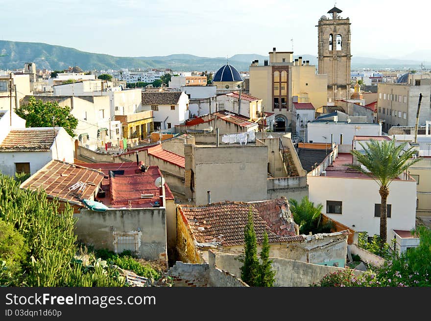 View of the Spanish city Orihuela. View of the Spanish city Orihuela