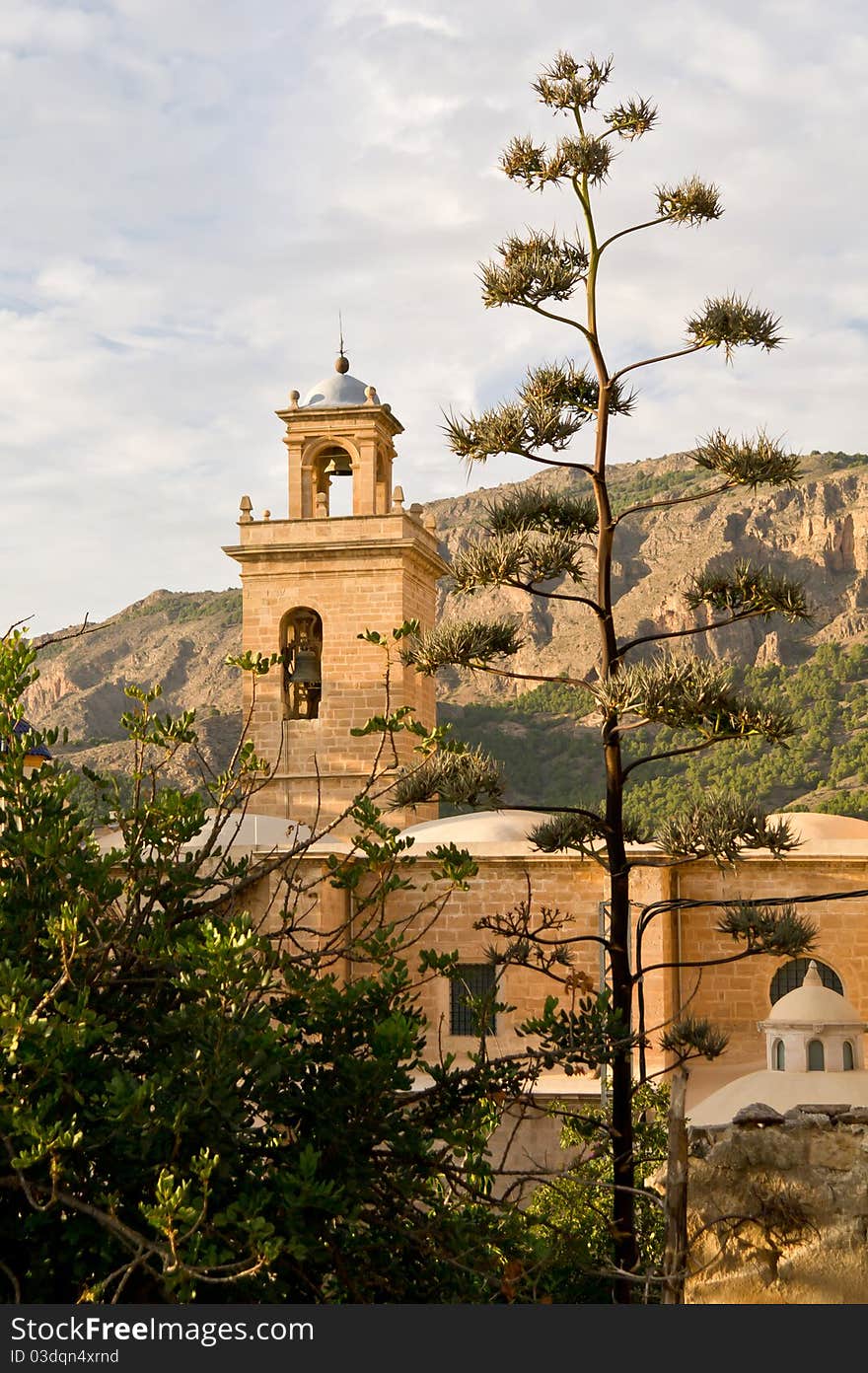 The medieval church in the Spanish town of Orihuela. The medieval church in the Spanish town of Orihuela