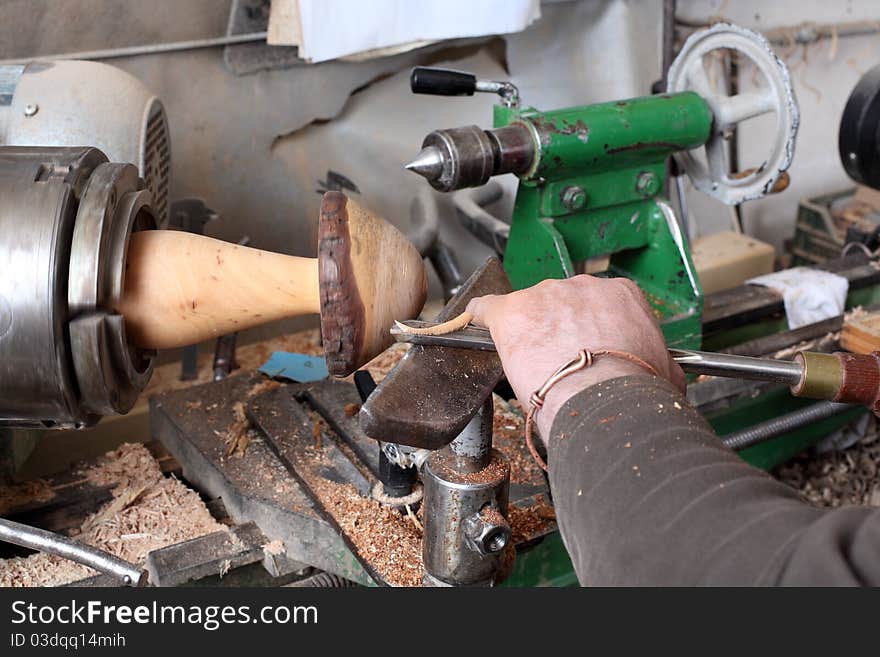 This is a picture of detail from carpenters workshop