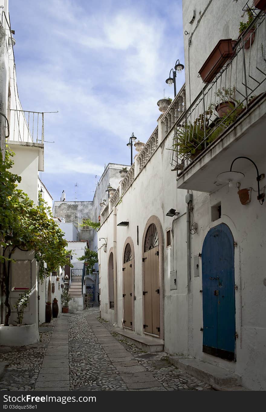 Narrow street detail