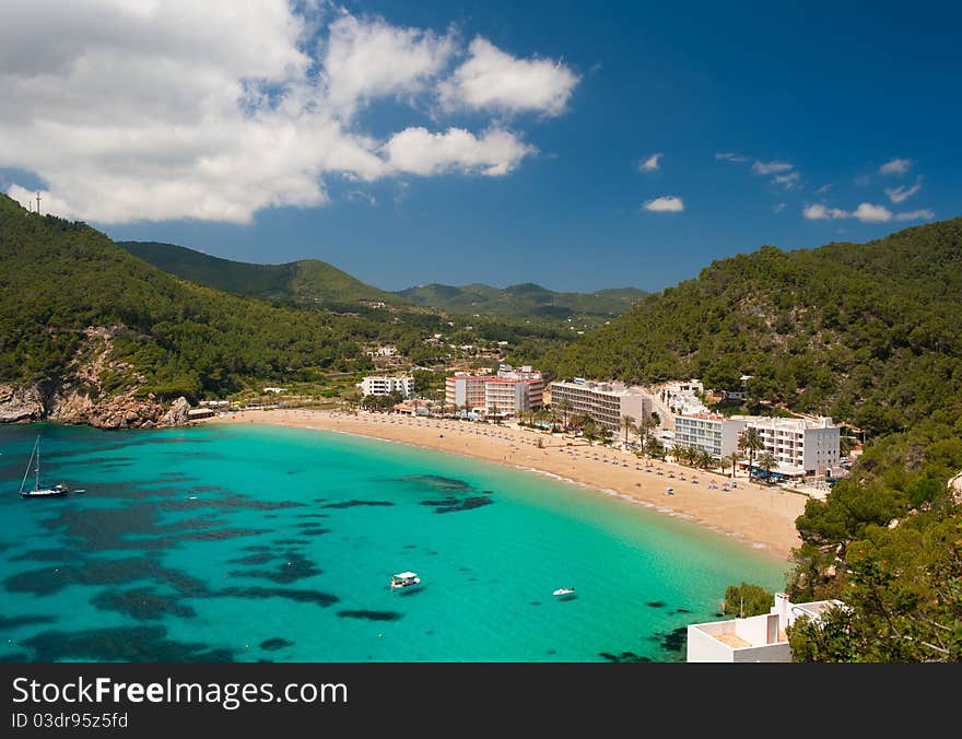 Cala de Sant Vicent on the North East of Ibiza, Spain