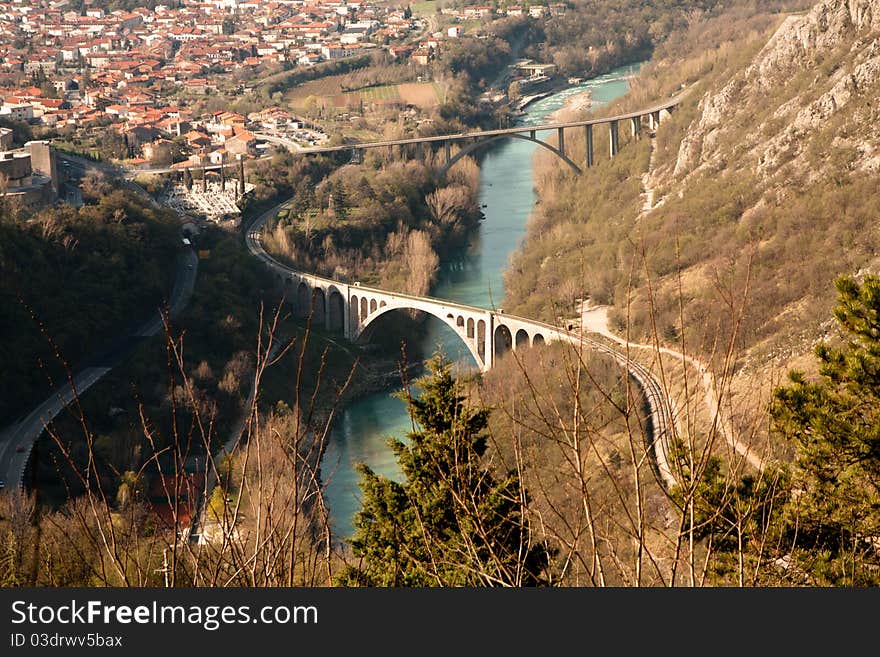 The biggest stone arch in Europe - Solkan bridge