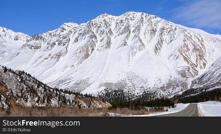 Rainbow Mountain In Alaska Range