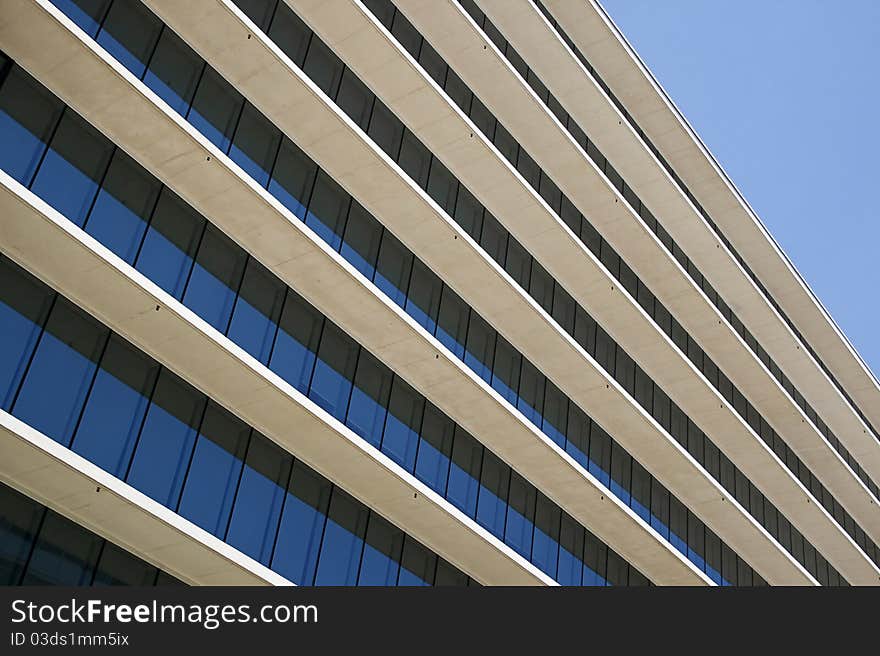 White modern business building in Lisbon. White modern business building in Lisbon