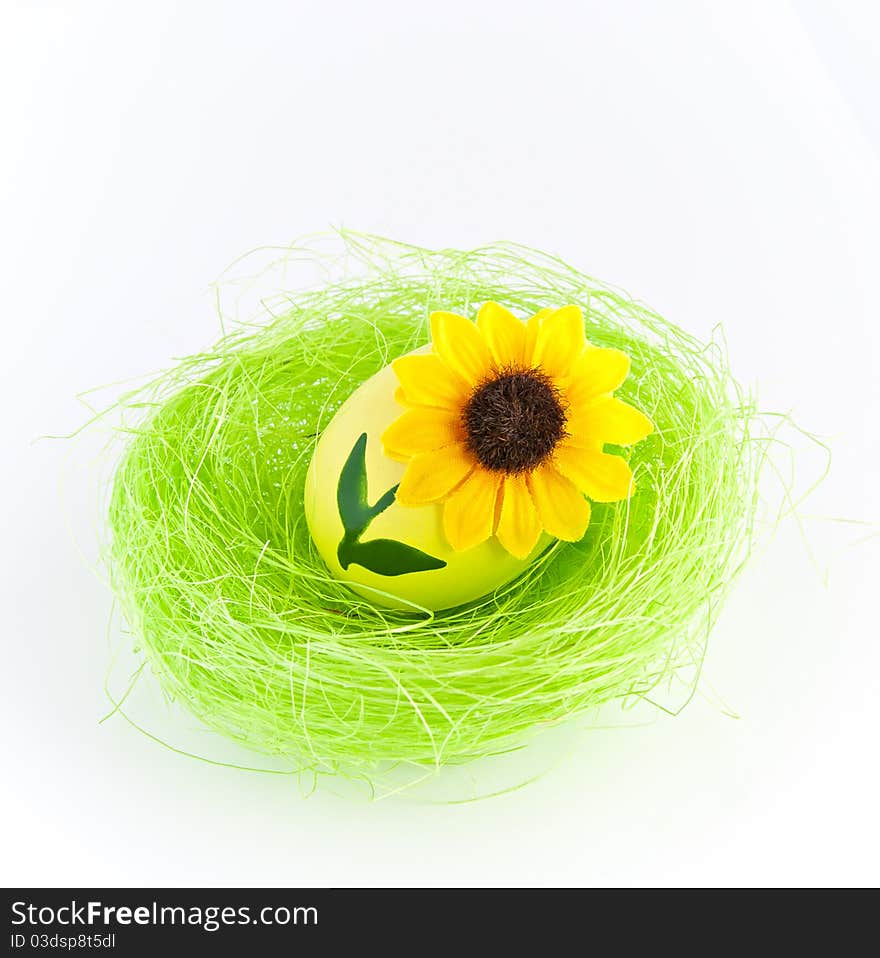 Easter egg isolated on the white background. Easter egg isolated on the white background.