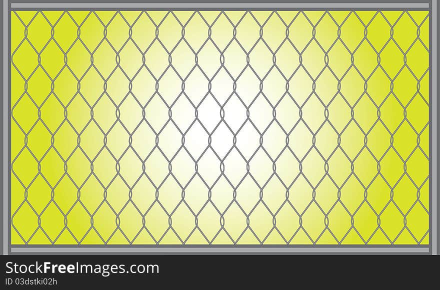 Gray grid for a fence