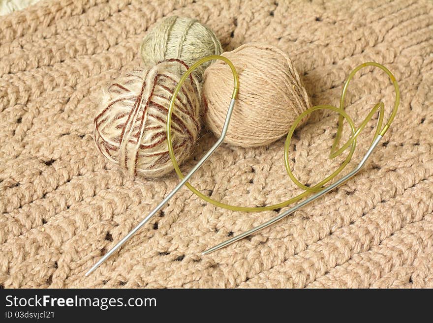 Knitting Needles And Yarn For Knitting