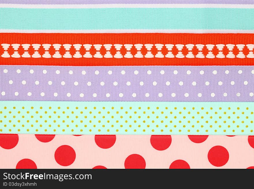 Close up of colorful textile background