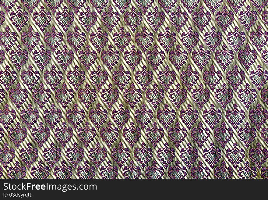 Vintage traditional Thai handmade fabric texture background. Vintage traditional Thai handmade fabric texture background