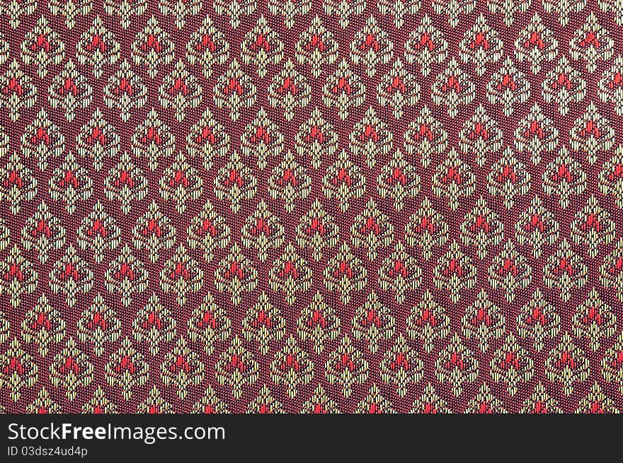 Vintage traditional Thai handmade fabric texture background. Vintage traditional Thai handmade fabric texture background