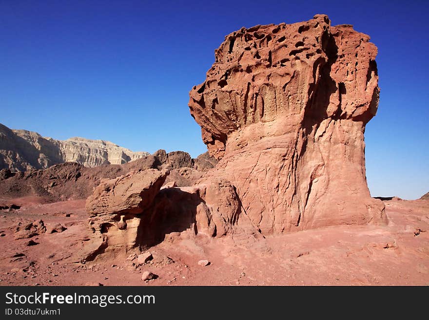 Rock Mushroom in Timna national park, Israel. Rock Mushroom in Timna national park, Israel