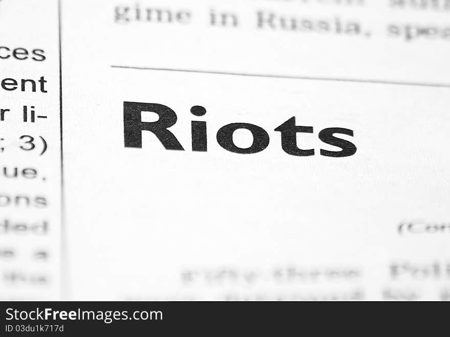 RIOTS