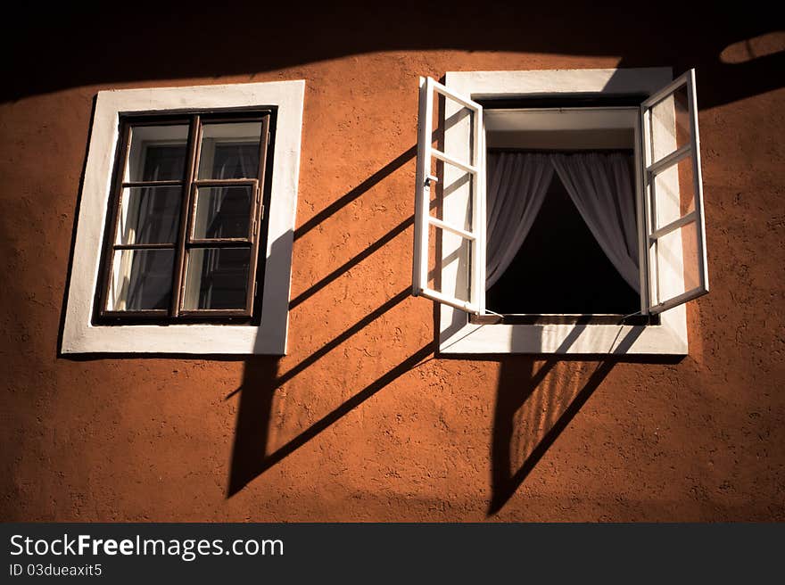 Streets of Prague. Beautiful facade. Streets of Prague. Beautiful facade.