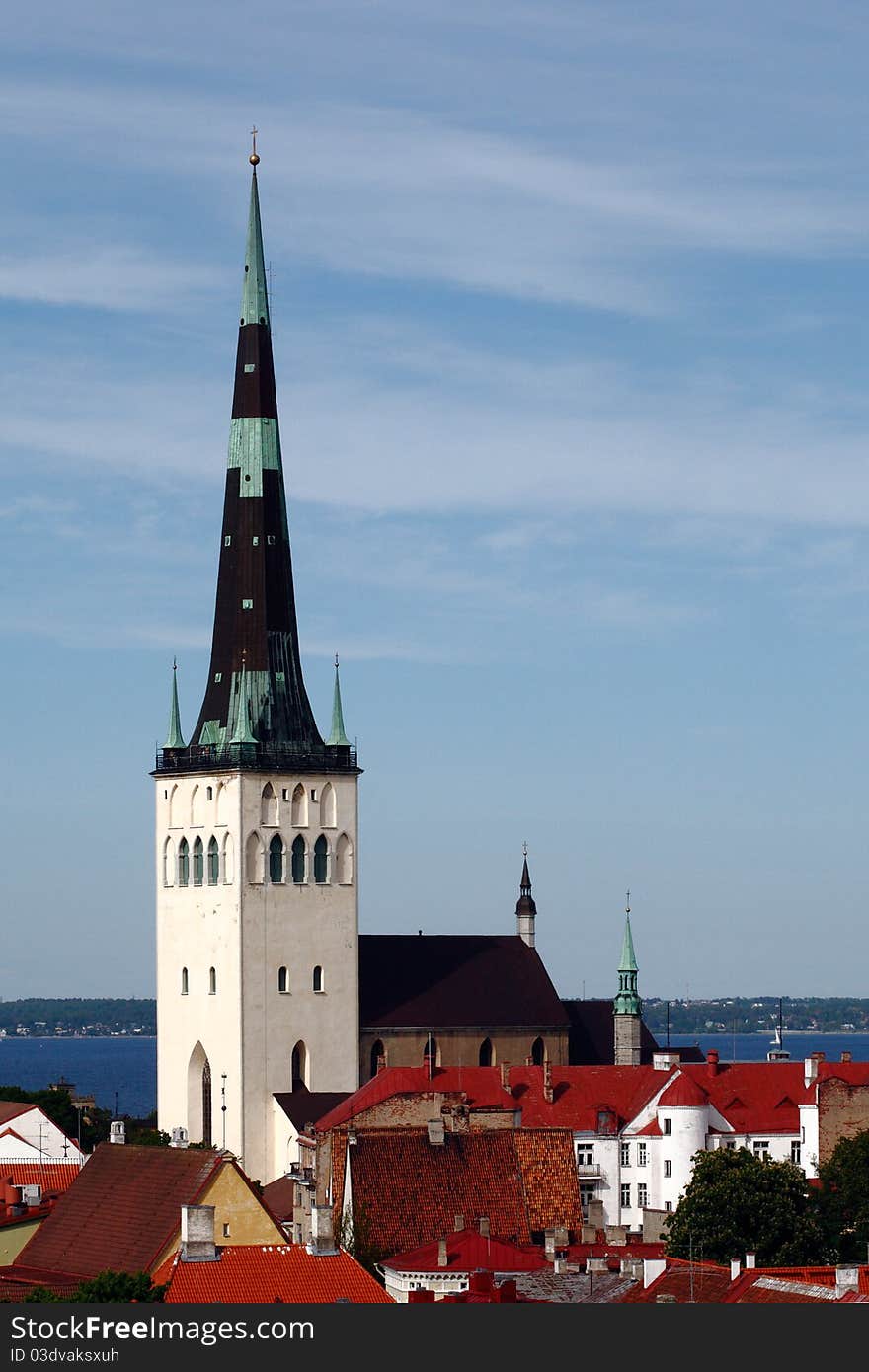 Church St. Olaf Tallinn in the Old Town. Church St. Olaf Tallinn in the Old Town.