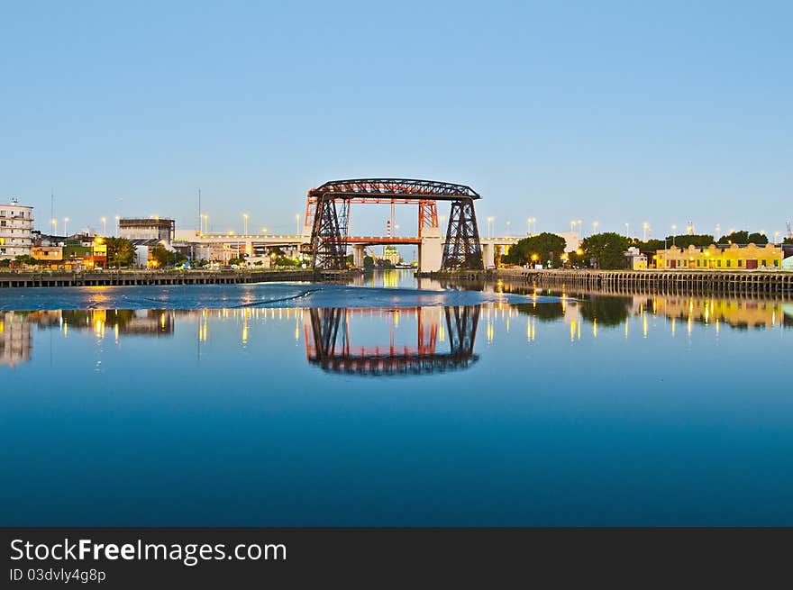 Nicolas Avellaneda bridge at Buenos Aire