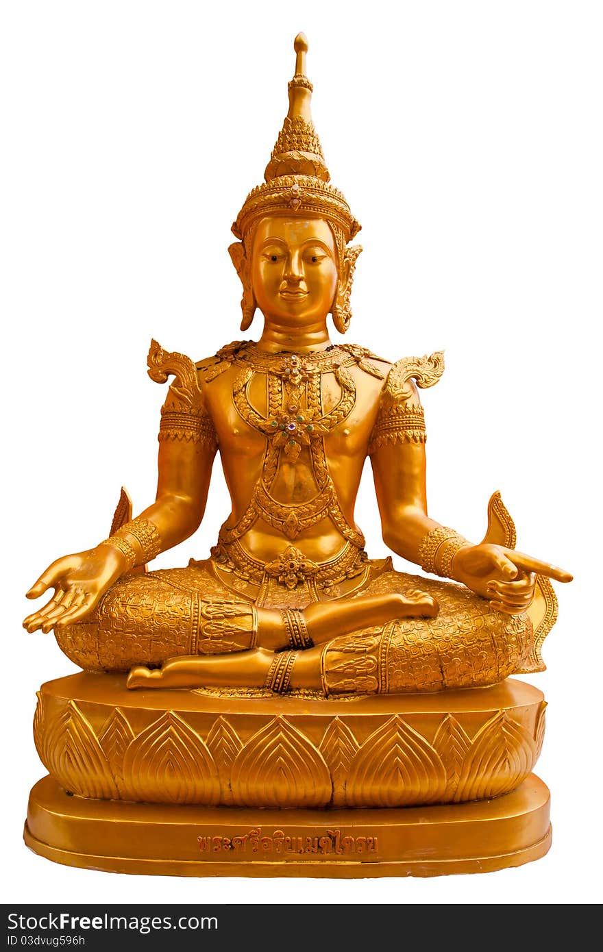 Sri Ariya Buddha Statue Isolated