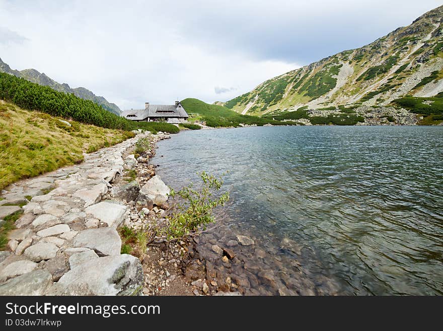 Summer mountain landscape in the Polish Tatry