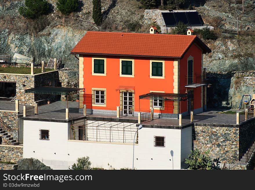 Orange house