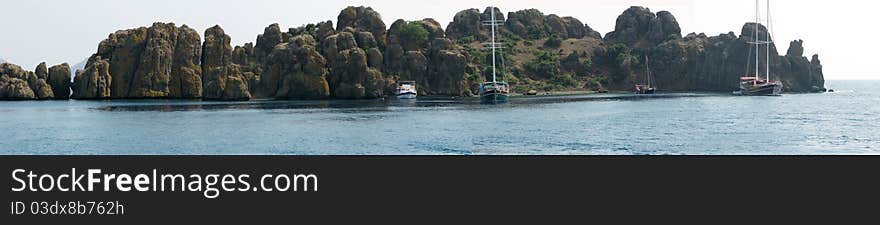 Aegean sea landscape