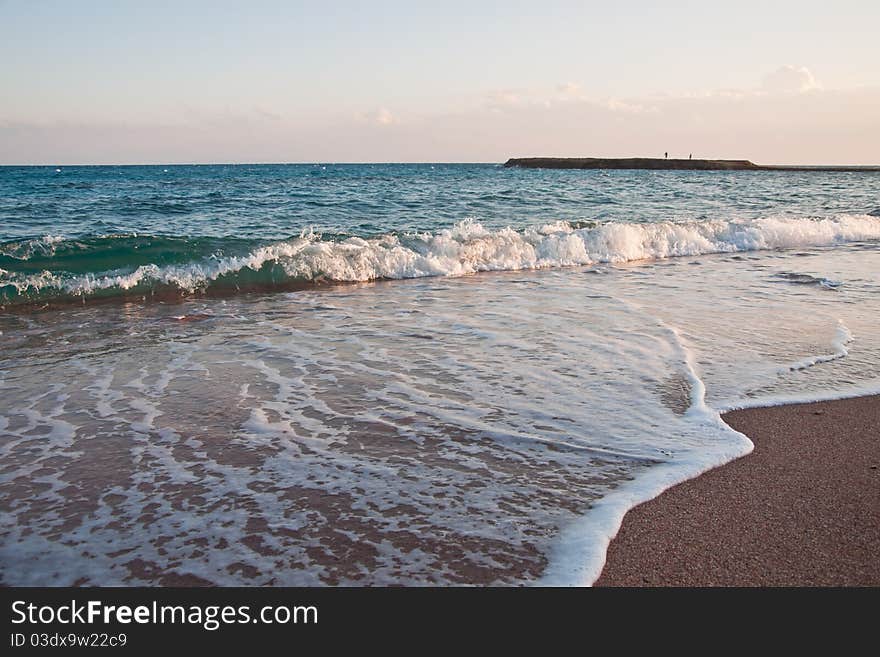 Sea coast in the morning