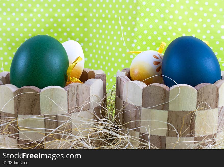 Holidays image: decoration with colour easter egg