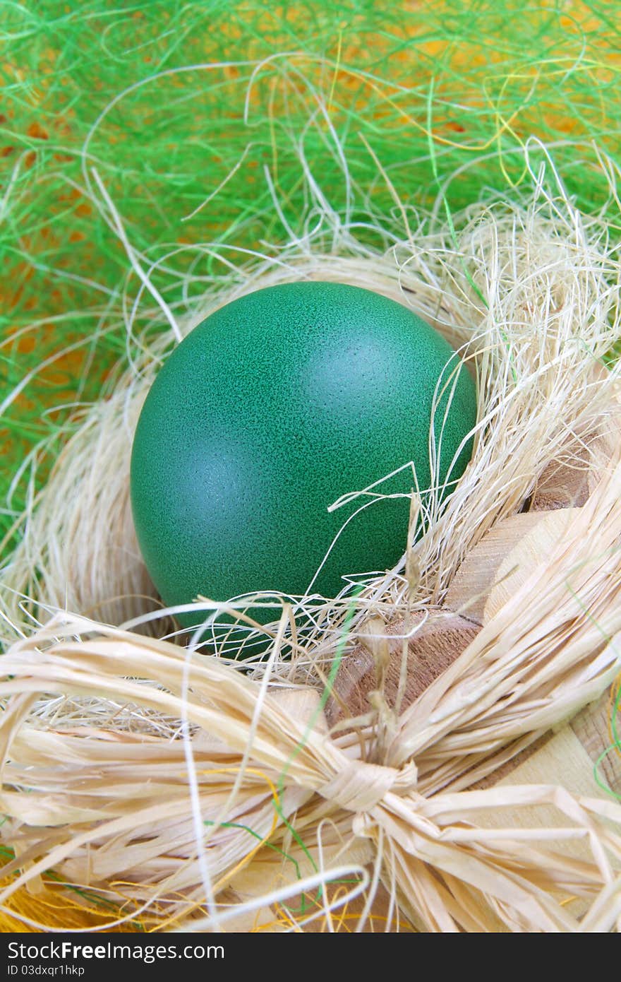 Green easter egg