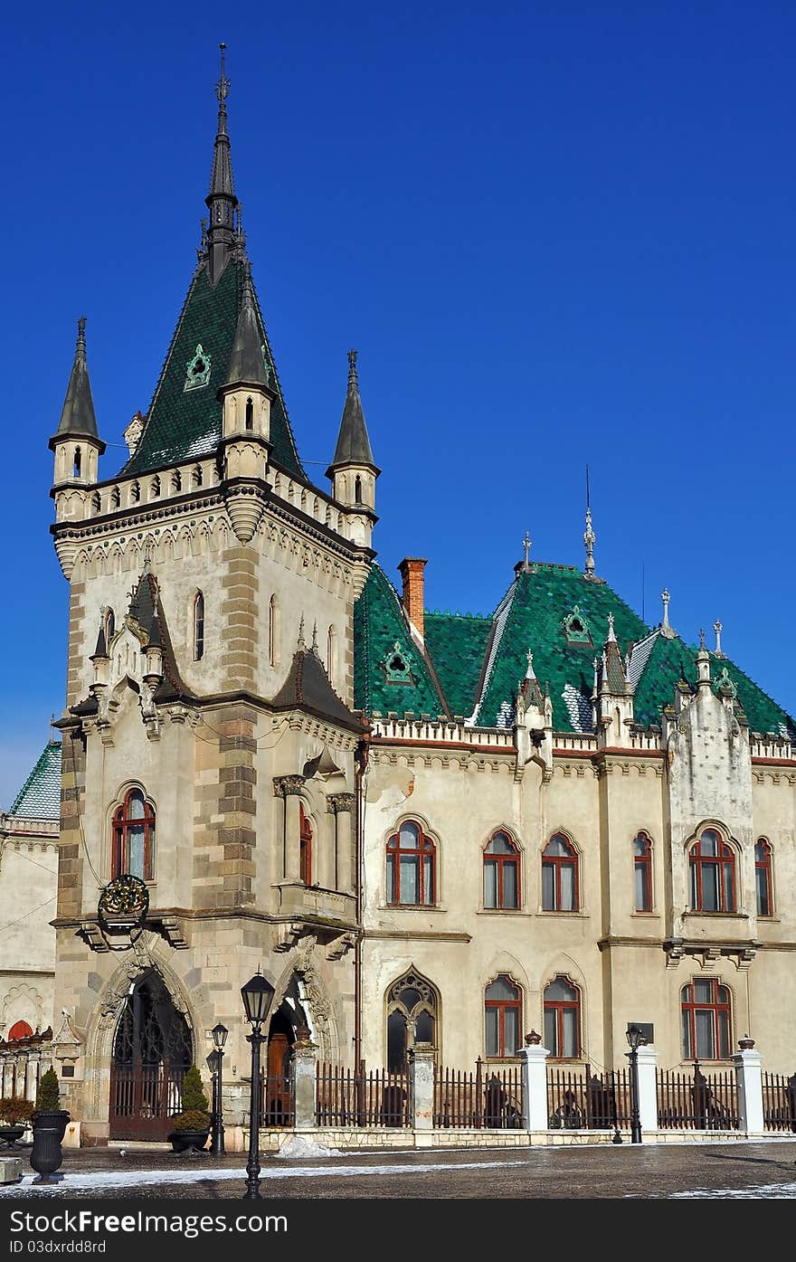 Jakab Palace (slovak: Jakabov palac) in city Kosice, Slovakia.